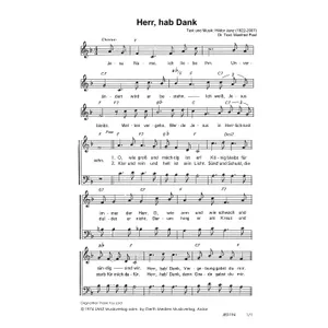 Produktbild des Artikels Herr, hab Dank (Noten - Download)