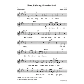 Produktbild des Artikels Herr, ich bring dir meine Stadt (Noten - Download)