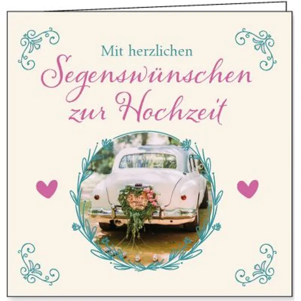 Produktbild des Artikels Faltkarte: Segenswünsche zur Hochzeit (Schreibwaren)