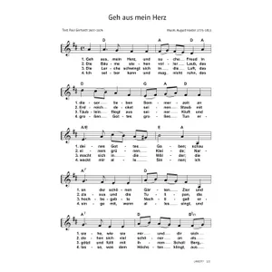 Produktbild des Artikels Geh aus mein Herz (Noten - Download)