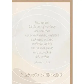 Produktbild des Artikels Faltkarte "In liebevoller Erinnerung" (Schreibwaren)