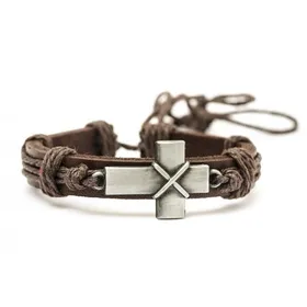 Produktbild des Artikels Leder-Armband Kreuz ()