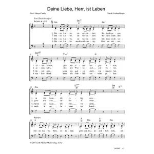 Produktbild des Artikels Deine Liebe, Herr, ist Leben (Noten - Download)
