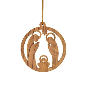 Produktbild des Artikels Baumanhänger Olivenholz "Krippe" ()