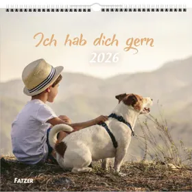 Produktbild des Artikels Ich hab dich gern 2026 - Wandkalender (Kalender - Spiralbindung)