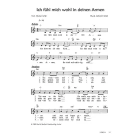 Produktbild des Artikels Ich fühl mich wohl in deinen Armen (Noten - Download)