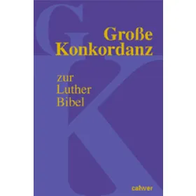 Produktbild des Artikels Große Konkordanz zur Lutherbibel (Buch - Gebunden)