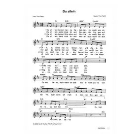 Produktbild des Artikels Du allein (Noten - Download)
