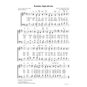 Produktbild des Artikels Kommt, singt mit uns (Noten - Download)