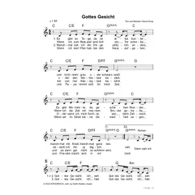 Produktbild des Artikels Gottes Gesicht (Noten - Download)