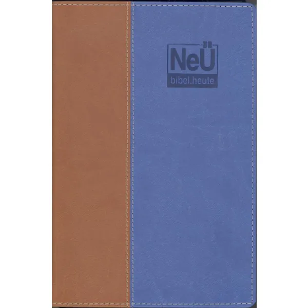 Produktbild des Artikels NeÜ Bibel.heute - Standard - zweifarbig Braun/Blau (Bibel - Kunstleder)