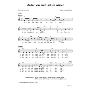 Produktbild des Artikels Jeder von euch soll es wissen (Noten - Download)