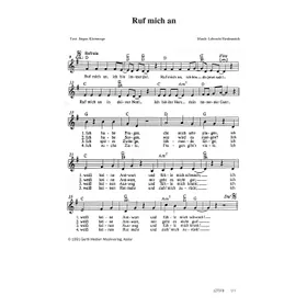 Produktbild des Artikels Ruf mich an (Noten - Download)