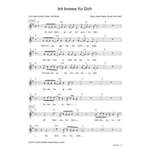 Produktbild des Artikels Ich brenne für dich (Noten - Download)