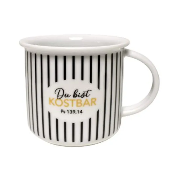 Produktbild des Artikels Porzellantasse Retro "Kostbar" ()