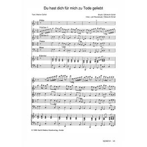 Produktbild des Artikels Du hast dich für mich zu Tode geliebt (Noten - Download)