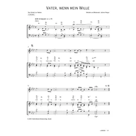 Produktbild des Artikels Vater, wenn mein Wille (Noten - Download)