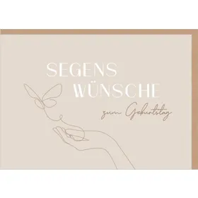 Produktbild des Artikels Faltkarten "Segenswünsche zum Geburtstag" (Schreibwaren)