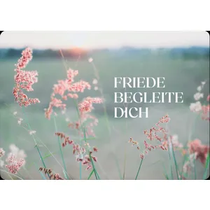 Produktbild des Artikels Postkarte - Friede begleite dich (Schreibwaren)