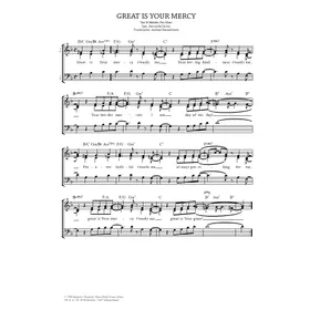 Produktbild des Artikels Great Is Your Mercy (Noten - Download)