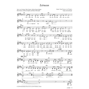 Produktbild des Artikels Zuhause (Noten - Download)