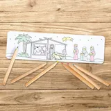 Stimmungsbild zu Set: Lesezeichen "Krippe" u. Buntstifte