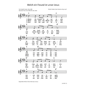 Produktbild des Artikels Welch ein Freund ist unser Jesus (Noten - Download)