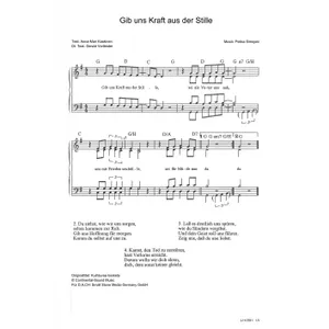 Produktbild des Artikels Gib uns Kraft aus der Stille (Noten - Download)