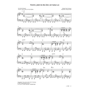 Produktbild des Artikels Komm, jetzt ist die Zeit wir beten an (Noten - Download)