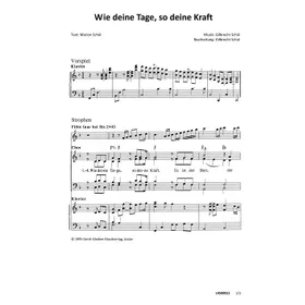 Produktbild des Artikels Wie deine Tage, so deine Kraft (Noten - Download)