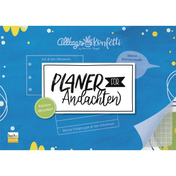 Produktbild des Artikels AlltagsKonfetti: Andachten-Planer (Schreibwaren)