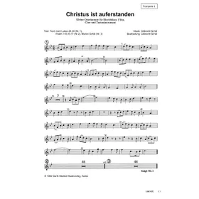 Produktbild des Artikels Christus ist auferstanden (Trompete 1) (Noten - Download)
