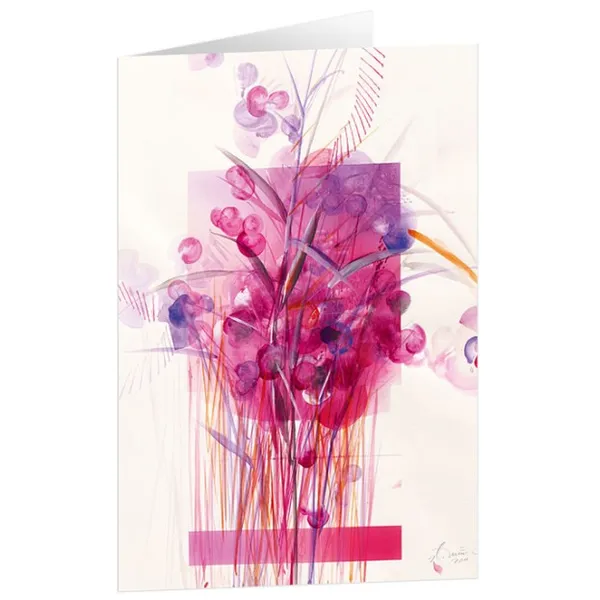 Produktbild des Artikels Kunstkarten "Roter Strauß" 5 Stk. (Schreibwaren)