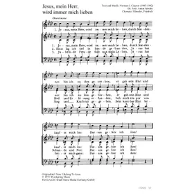 Produktbild des Artikels Jesus, mein Herr, wird immer mich lieben (Noten - Download)