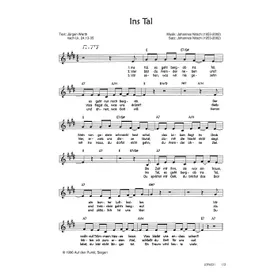 Produktbild des Artikels Ins Tal (Noten - Download)