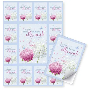 Produktbild des Artikels Jahreslosung 2026 - Aufkleber-Grußkarten, 4 Stk Grafik (Schreibwaren)