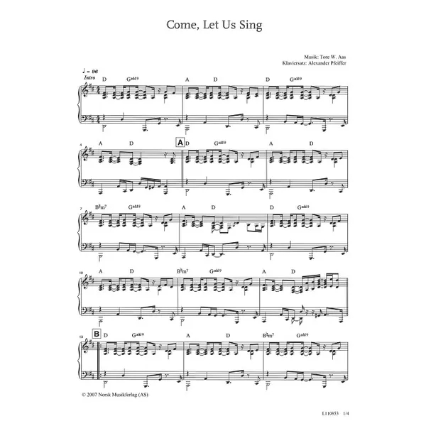 Produktbild des Artikels Come Let Us Sing (Noten - Download)