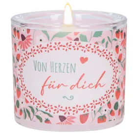 Produktbild des Artikels Windlicht LichtMomente "Von Herzen für dich" - Geburtstag ()