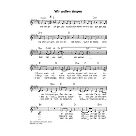 Produktbild des Artikels Wir wollen singen (Noten - Download)
