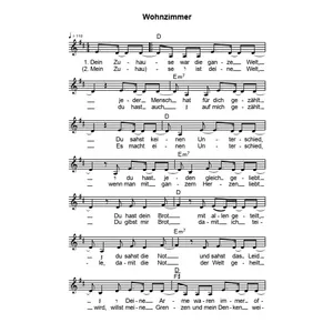 Produktbild des Artikels Wohnzimmer (Noten - Download)