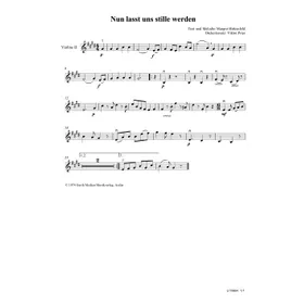 Produktbild des Artikels Nun lasst uns stille werden (Violine 2) (Noten - Download)