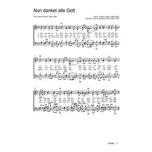 Produktbild des Artikels Nun danket alle Gott (Noten - Download)