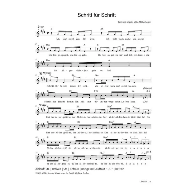 Produktbild des Artikels Schritt für Schritt (Noten - Download)