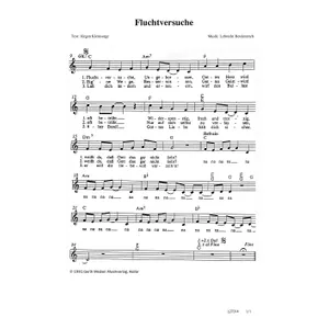 Produktbild des Artikels Fluchtversuche (Noten - Download)