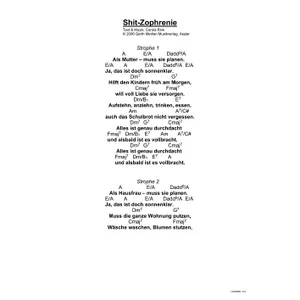 Produktbild des Artikels Shit-Zophrenie (Noten - Download)
