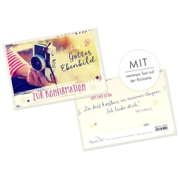 Produktbild des Artikels Faltkarte - Zur Konfirmation - Du bist Gottes Ebenbild (Schreibwaren)