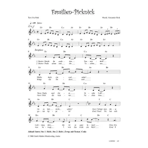 Produktbild des Artikels Familien-Picknick (Noten - Download)