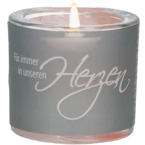Produktbild des Artikels Windlicht LichtMomente "Für immer in unseren Herzen" ()