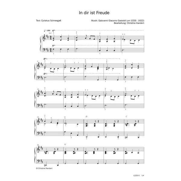 Produktbild des Artikels In dir ist Freude (Noten - Download)