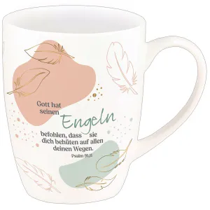 Produktbild des Artikels Tasse "Gott hat seinen Engeln befohlen" (Gold-Edition) ()